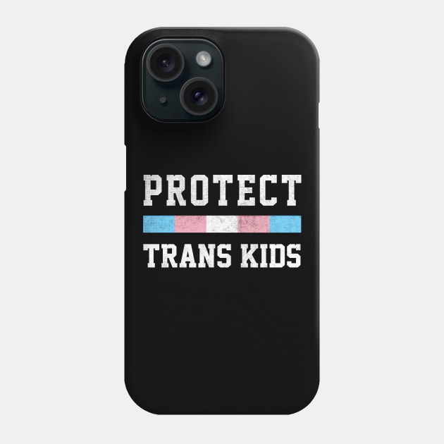 Protect Trans Kids - Trans Flag Design Phone Case by DankFutura