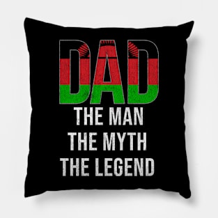 Malawian Dad The Man The Myth The Legend - Gift for Malawian Dad With Roots From Malawian Pillow