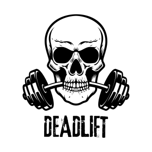 Deadlift Skeleton . Skeleton Workout T-Shirt