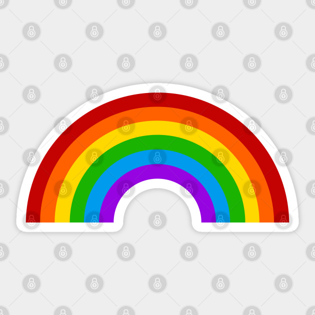 Retro Rainbow - Rainbow - Sticker