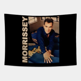 Poster of Morrissey on a stairs Tapestry