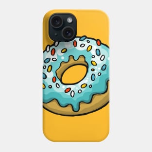 Blue doughnut Phone Case