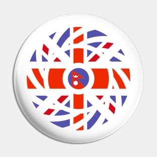 British Nepalese Multinational Patriot Flag Pin