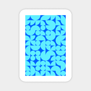 Kids Bluish Geometric Pattern - Shapes #5 Magnet