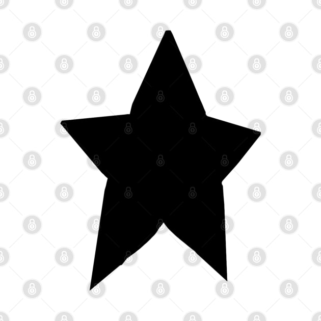 Minimal Chonk Black Star by ellenhenryart