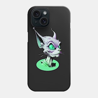 ALIEN CAT MONOCROMATHIC Phone Case