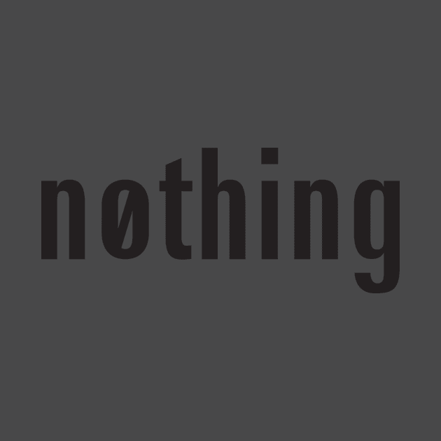 N0THING SHIRT, DARKISH by Xymyl