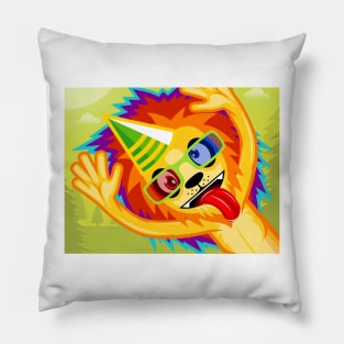 Rainbow Lion Pillow