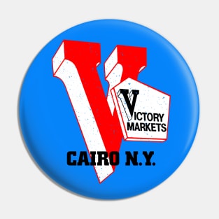 Victory Market Former Cairo NY Grocery Store Logo Pin