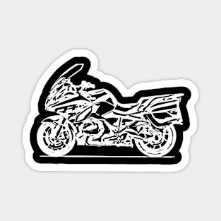 R1250RT Bike White Sketch Art Magnet