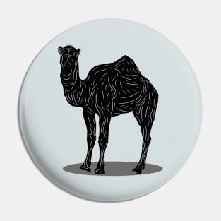 "Elegant Camel Silhouette" Pin