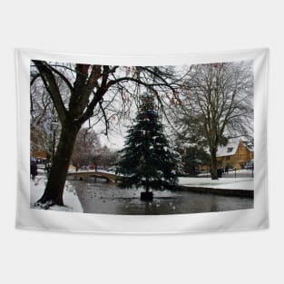 Bourton on the Water Christmas Tree Cotswolds Tapestry