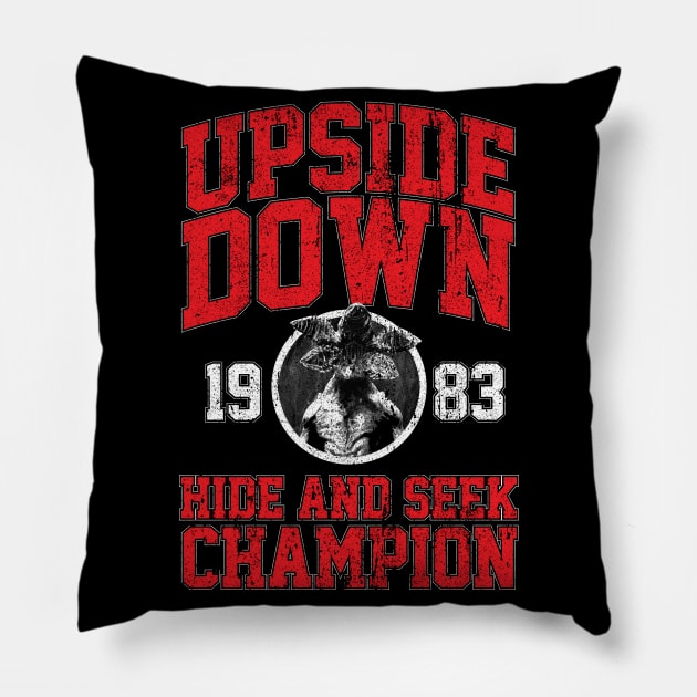 Upside Down Hide and Seek Champion Pillow by huckblade