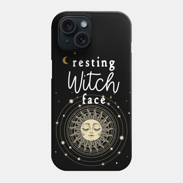 Resting Witch Face Funny Pagan Wicca Magic Phone Case by Apathecary