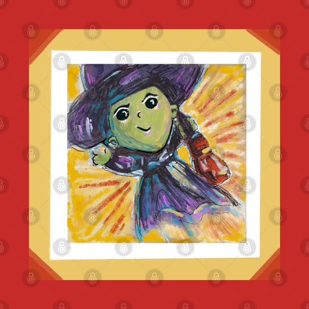 Little Halloween Witch by Peaceful Pigments