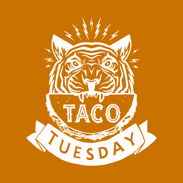 Tigers Love Taco Tuesday by sombreroinc