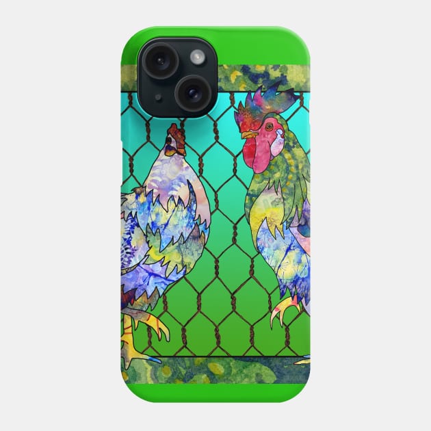 Hen and Rooster Phone Case by Zodiart