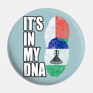 Malagasy And Basotho Mix Heritage DNA Flag Pin