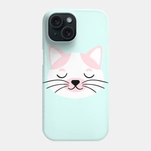 Nursery decor Cute cat face for newborns Phone Case