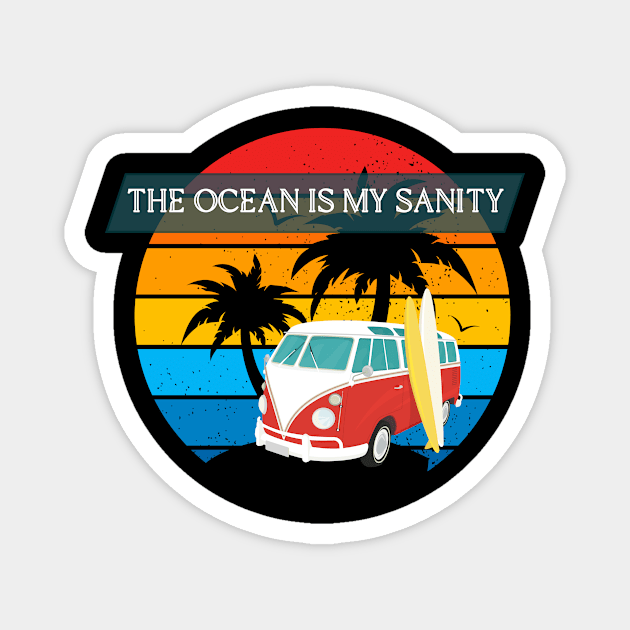 The Ocean Is My Sanity Magnet by Blumammal