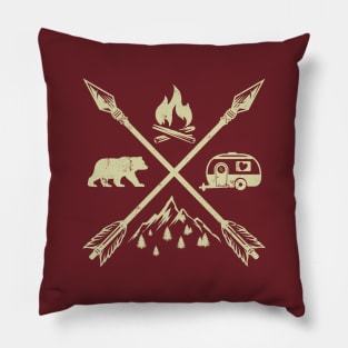 Crossed Arrows Camping Pillow