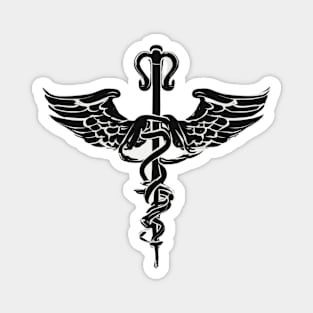 Caduceus Black Shadow Silhouette Anime Style Collection No. 196 Magnet