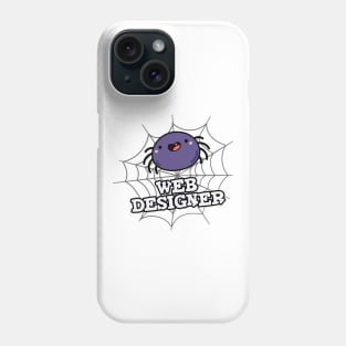 Web Designer Cute Spider Pun Phone Case
