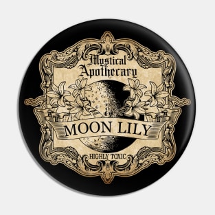 Moon Lily Potion Label Pin