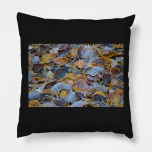 Frosty Leaves Pillow