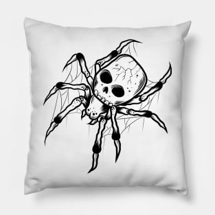 Skull spider Pillow