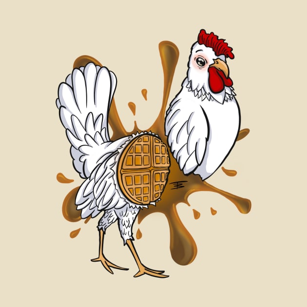 Chicken IS Waffle by Tom Brosseau Art