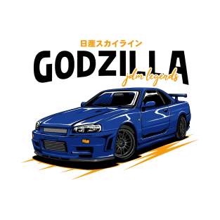 Blue Skyline GTR R34 T-Shirt