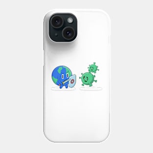 Earth fight with virus Phone Case