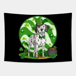 Dalmatian Leprechaun St Patricks Day Irish Dog Tapestry