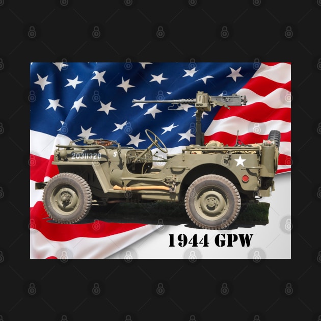1944 GPW w/American flag by Toadman's Tank Pictures Shop