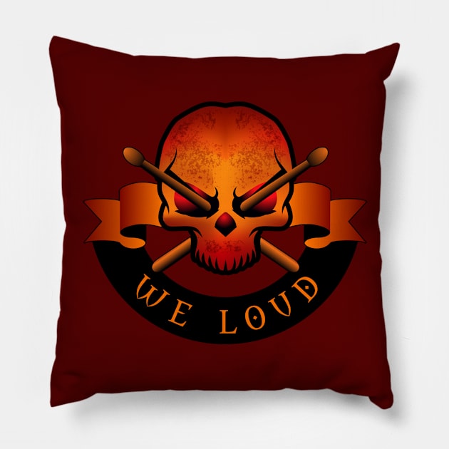 We Loud Drummers Pillow by Toogoo