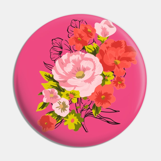 Spring Bouquet Pin by ShubShank