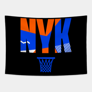 Throwback NYC Basketball Art Tapestry