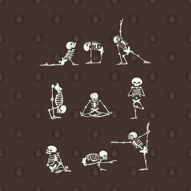 Skeleton Yoga - Skeleton - Phone Case