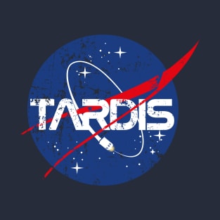 TARDIS NASA DISTRESSED VINTAGE LOGO T-Shirt