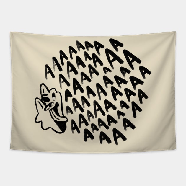 Scream cat Tapestry by Iniistudio