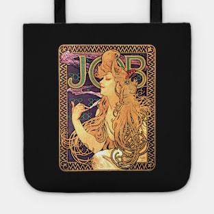 Retro poster - pub - vintage -Alphonse Mucha - job - Tote