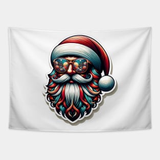 Fashionable Santa: Classic Christmas in a Modern Twist Tapestry