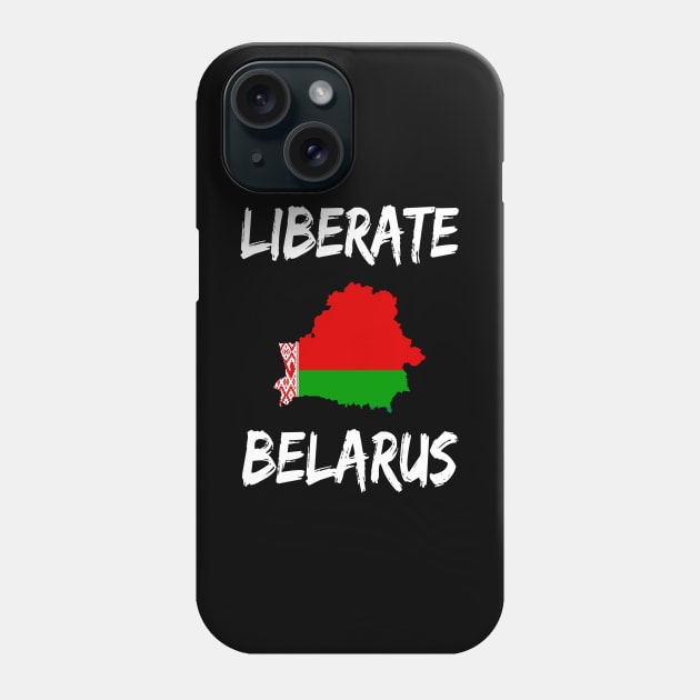 LIBERATE BELARUS PROTEST Phone Case by ProgressiveMOB