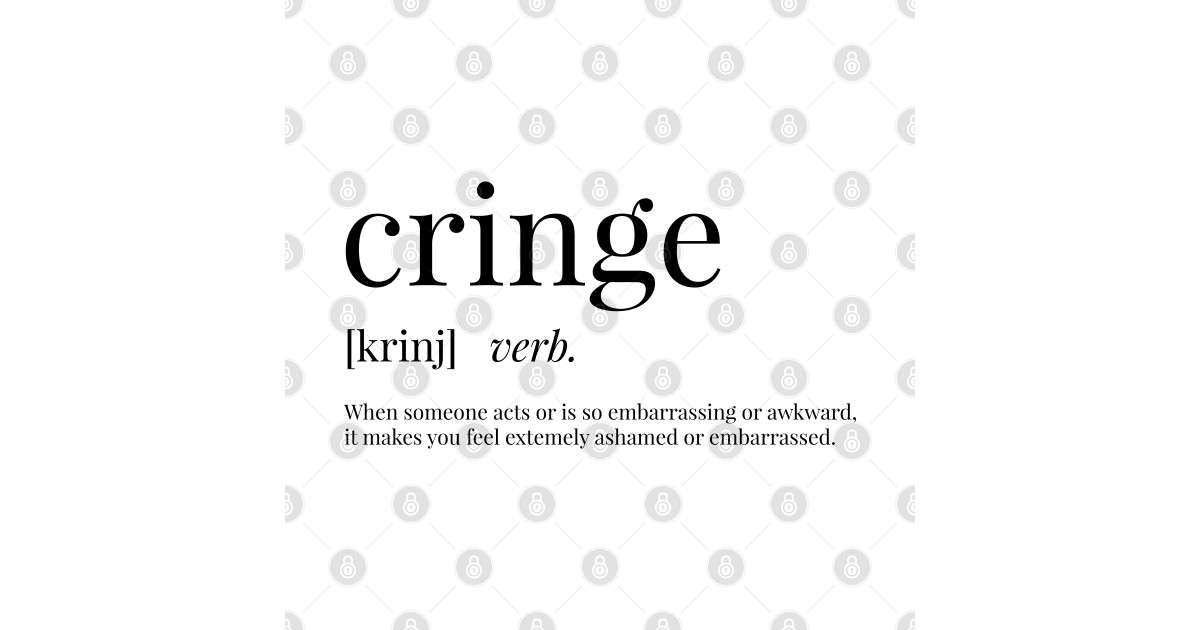 Cringe Definition - Cringe - Pillow | TeePublic