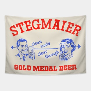 Stegmaier Gold Metal Retro Defunct Beer Tapestry