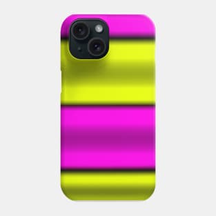 Pink & Yellow  Horizontal Stripes Phone Case