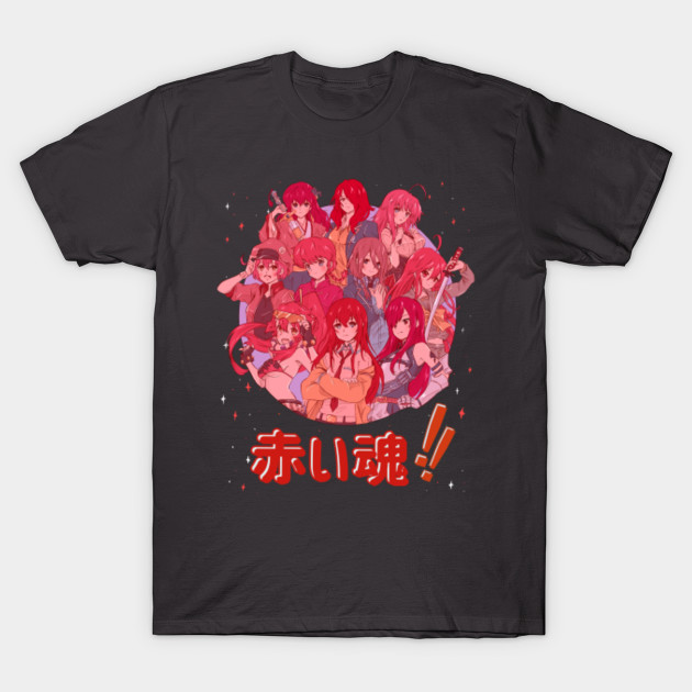 Red Soul Anime And Manga T Shirt Teepublic