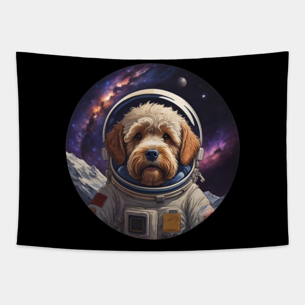 Doodle Astronaut Tapestry by Pet And Petal