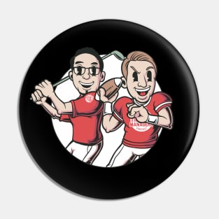 The Game Managers Podcast Cartoon Logo 2 Pin